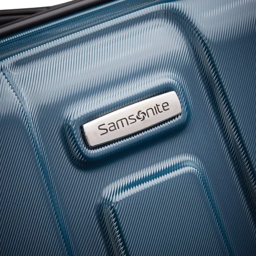 Vista 7 de Samsonite - Maleta rígida expandible Centric con ruedas giratorias, Verde azulado), 102691-2824