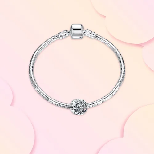 Vista 3 de Annmors Family Charm Love your Dad Mon Sister Infinity Charm fits Bracelets 925 Sterling Silver-Lucky Charm for Woman Pendant Bead Jewelry Beads