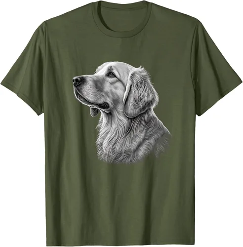 Vista 6 de Camiseta divertida Golden Retriever, Negro