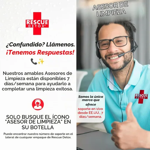 Vista 9 de Rescue Detox ICE - Sabor a arándano Máxima fuerza (32 onzas) (17 onzas, arándano)
