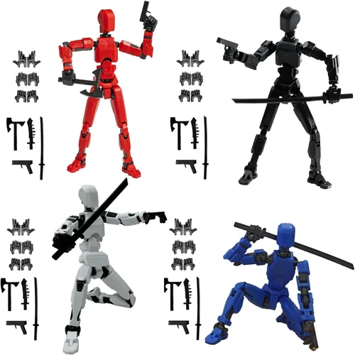 Vista 9 de Juego de Figuras de Acción T13 – (Ensambladas) Figura de Acción Impresa en 3D, Figura de Acción Titan 13, Muñeco Móvil Multiarticulado 13, Figura
