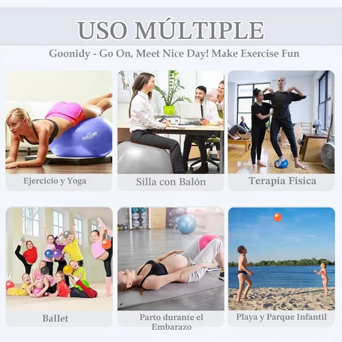 Vista 4 de Pelota de ejercicio suave, silla de pelota de yoga de pilates