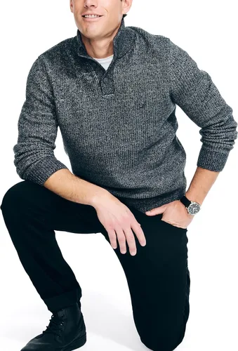 Vista 4 de Nautica Suéter de cuello alto falso de gofre hecho de forma sostenible para hombre