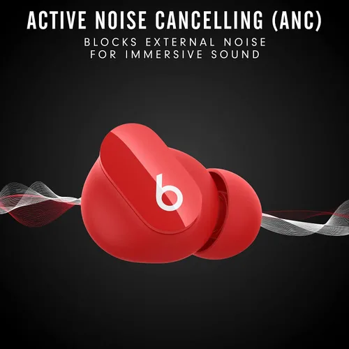 Vista 2 de Beats Studio Buds - Auriculares inalámbricos con cancelación de ruido - Beats Red (renovado prémium)