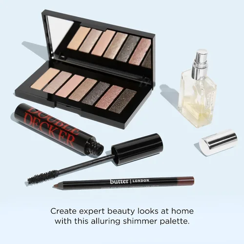 Vista 5 de butter LONDON Paleta de sombras de seda lisa Glazen Malvas