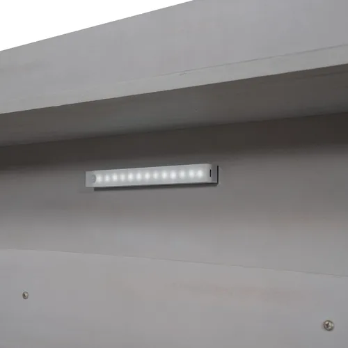 Vista 6 de Harper & Bright Designs Base de cama matrimonial con cabecera de almacenamiento y luz LED integrada, cama de plataforma de tamaño matrimonial
