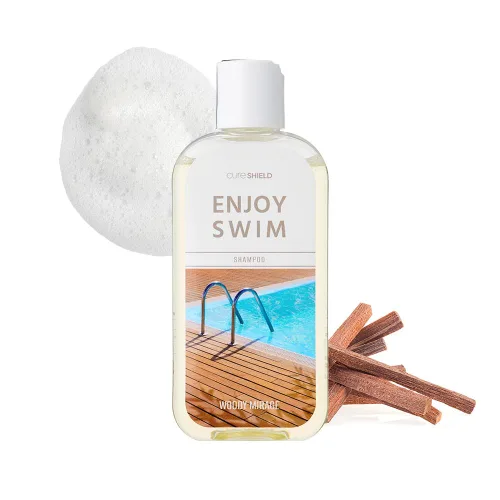 Vista 7 de Enjoy Swim - Champú nadador – Tratamientos para el cabello con agua dura, eliminación de olores a cloro, hidratante, 6.78 onzas (almizcle bebé)