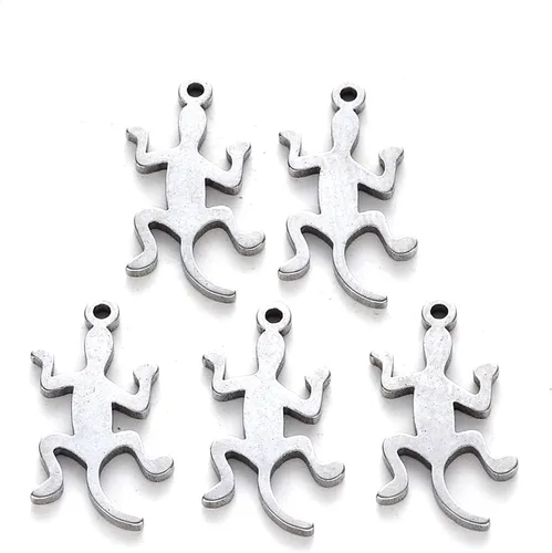 Vista 6 de Mega Pet 304 Stainless Steel Pendants Color de acero inoxidable # mariposa