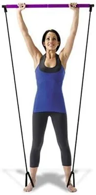 Vista 3 de Culturismo Yoga Pilates Stick Equipo de Ejercicio Fuerza Fitness Gymstick para Entrenamiento Muscular/Levantamiento de Pesas