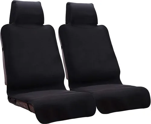 Vista 17 de Funda de asiento impermeable, protector de asiento de automóvil mejorado contra el sudor, perfecto para asiento universal antideslizante de Negro
