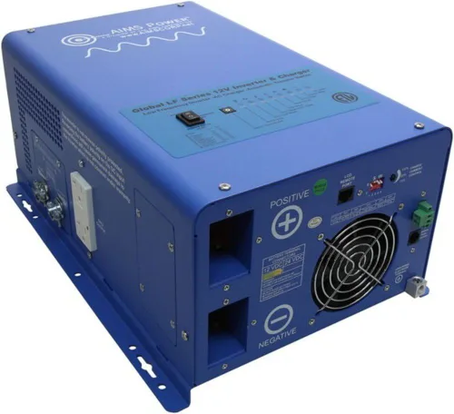 Vista 3 de AIMS 600W 12V Cargador inversor sinusoidal puro con interruptor de transferencia 120V ETL