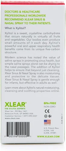Vista 3 de Xlear Spray nasal natural con xilitol, 1.5 onzas líquidas (paquete de 1)