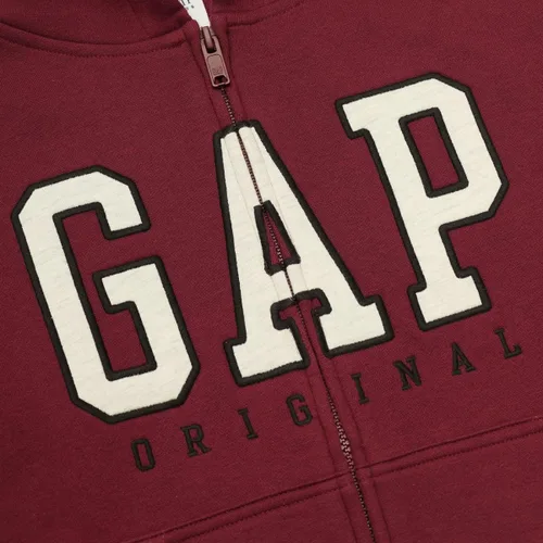 Vista 19 de GAP Sudadera con capucha y cremallera completa con logotipo para niños