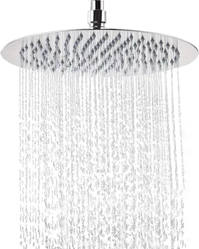 Vista 7 de NearMoon Cabezal de ducha de lluvia, diseño ultrafino - aumento de presión, experiencia impresionante, cabezal de lluvia de acero inoxidable de alto