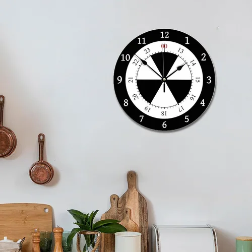 Vista 31 de Reloj de pared de guitarra acústica con aspecto de madera natural, reloj de madera rústico y elegante, 10 silenciosos, sin tictac, de cuarzo