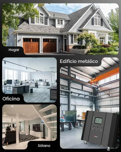 Vista 2 de Cubierta de refuerzo de teléfono celular de 6000 pies cuadrados, señal Boost 5G 4G LTE para todos los operadores de EE. UU., amplificador de señal