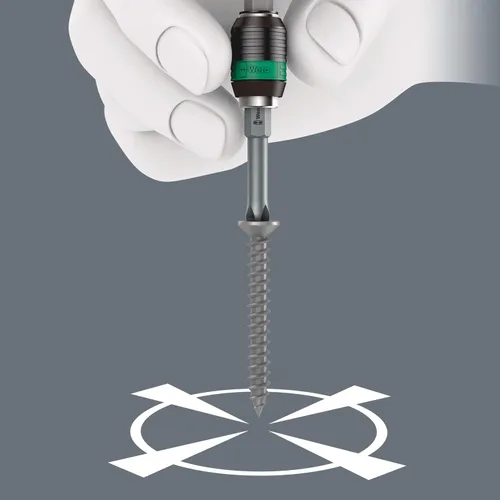 Vista 8 de Wera - 5052502001 889/4/1 K Rapidaptor Soporte de brocas universal para accionamientos hexagonales de 1/4", 2" de largo