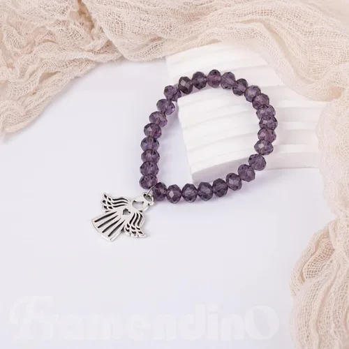 Vista 4 de Framendino, 50 dijes de ángel de plata con alas voladoras para collares, joyas y manualidades
