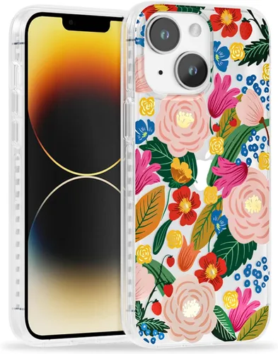 Vista 39 de SCORPIFY Funda para iPhone 14 Pro Max con diseño iridiscente de mariposa azul, bonita funda transparente para mujeres y niñas