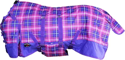 Vista 11 de Challenger Horse 1200D Turnout Waterproof Fleece Lined Medium Winter Blanket 3B108LG