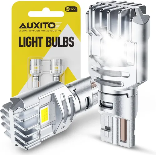 Vista 9 de AUXITO 194 Bombilla LED Ámbar Amarillo 168 2825 W5W T10 Cuña 24-SMD 3014 Chipsets Bombillas de Repuesto para Luces de Cúpula, Mapa, Placa