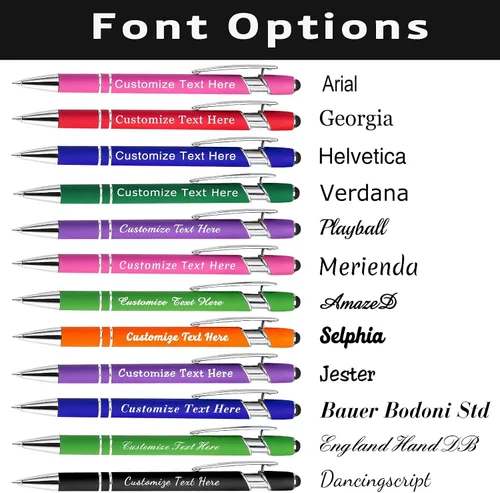 Vista 3 de 12 bolígrafos personalizados, bolígrafos personalizados con logotipo de nombre, bolígrafos de tinta personalizados con nombre comercial y nombre