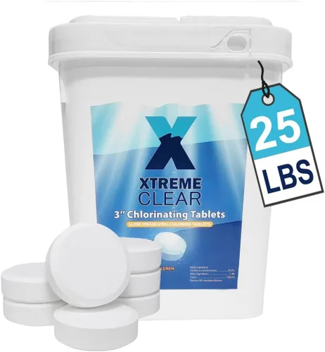 Vista 11 de XtremeClear Tabletas de Cloro de 1 Pulgada 1.5 libras para Piscinas, Tabletas de Cloración Estabilizadas de Larga Duración de 1" para Químicos