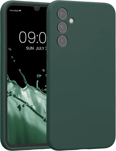 Vista 135 de kwmobile Funda compatible con Samsung Galaxy A13 4G - Funda delgada de silicona TPU - Acabado suave al tacto - Amarillo radiante