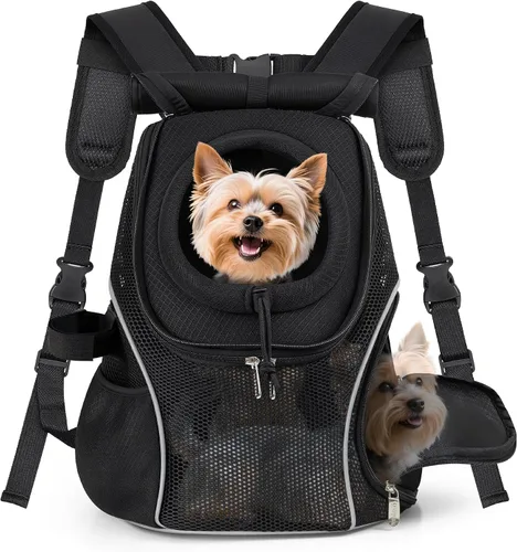 Vista 11 de WOYYHO Mochila portadora de perros para mascotas, mochila frontal