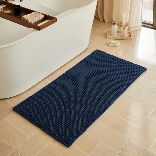 Vista 92 de Triohero Tapete de baño con diseño de gofre, tapete de baño pequeño y bohemio, antideslizante, lavable, ultra suave, súper absorbente, de secado