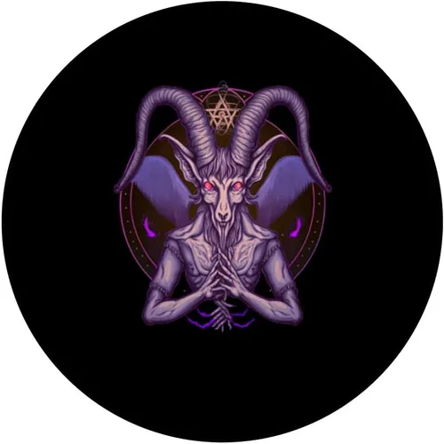 Vista 3 de Occult Gothic Aesthetic Baphomet PopSockets Swappable PopGrip