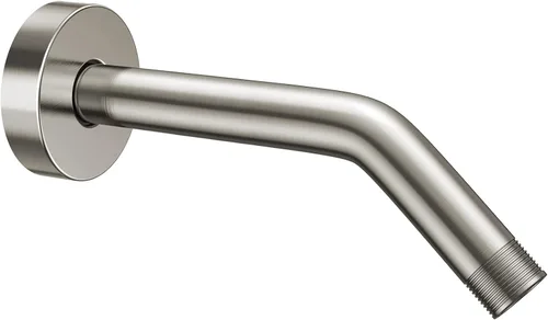 Vista 11 de YASFEL Brazo de Ducha de Oro Cepillado de 6 pulgadas Brazo de Extensión de Ducha Tubo con Brida y Cinta de Teflón para Cabezal de Ducha y Cabezal