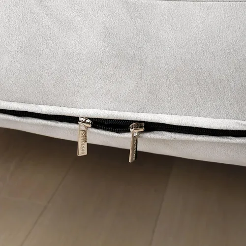 Vista 3 de OctoRose Funda para colchón de 39 x 75 x 8 pulgadas, 3 cremalleras laterales clásicas de microgamuza suave, funda de colchón para sofá cama