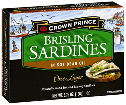 Vista 12 de Crown Prince Sardinas de una capa, estilo mediterráneo, latas de 3.75 onzas (paquete de 12)