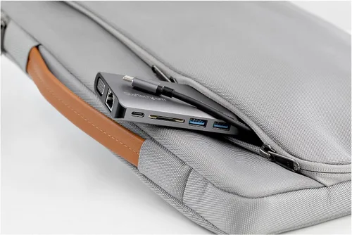 Vista 9 de StarTech.com Adaptador multipuerto USB C – Mini base de viaje USB-C con HDMI 4K o VGA de 1080p – 3 concentradores USB 3.0, SD, GbE, audio, 100 W PD