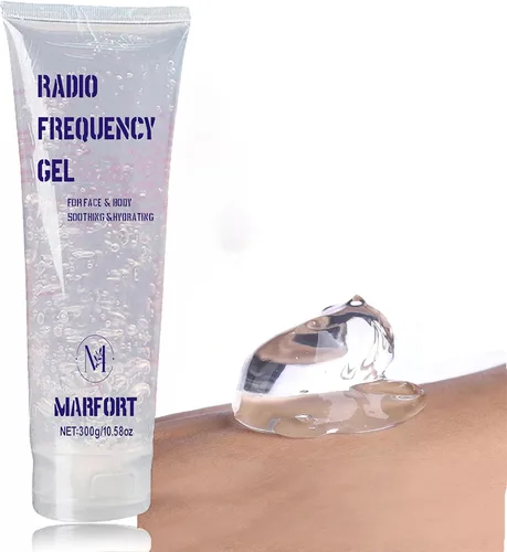 Vista 3 de Combinación de gel refrescante y lubricante con depilación y máquina facial de belleza o cara de microcorriente para mujeres y hombres en la cara