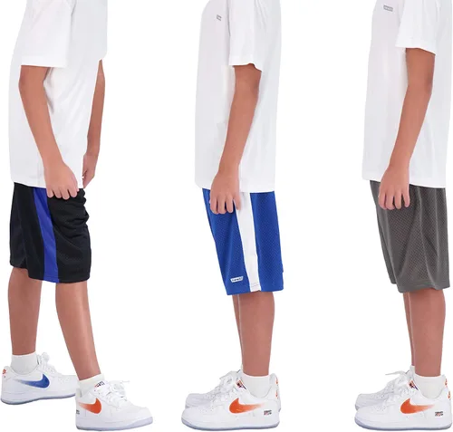 Vista 10 de Hind - Pantalones cortos de baloncesto para niños (3 unidades)