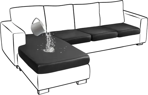 Vista 9 de Yates Home Funda de cojín de piel sintética para sofá, impermeable, elástica, para asiento de caravana, sofá biplaza, protector de muebles, funda
