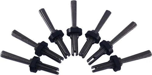 Vista 5 de YaeTek 7 Uds 9/16 Plug Cuña Pluma Cuñas Hormigón Mármol Granito Piedra de Roca Dividir Herramientas Manuales