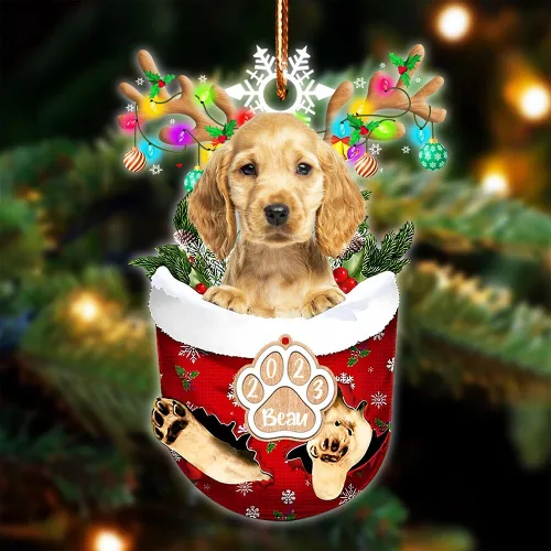Vista 100 de NAZENTI Adorno Navideño de Bolsillo Personalizado de Affenpinscher en la Nieve, Adorno de Forma Acrílica de Perro, Adorno de Navidad 2023, Adorno