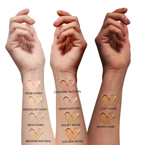Vista 6 de FACESCANADA All Day Hydra Matte Foundation With SPF 30 - Rose Ivory Protector solar hidratante 3 en 1 Sin aceite con vitamina C 0.85 onzas