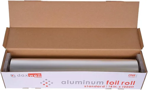 Vista 7 de Daxwell Rollo de papel de aluminio, estándar, 18 "x 1000 pies, J10003335, plateado