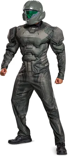 Vista 3 de Disguise Disfraz para hombre de talla grande Halo Spartan Buck Muscle