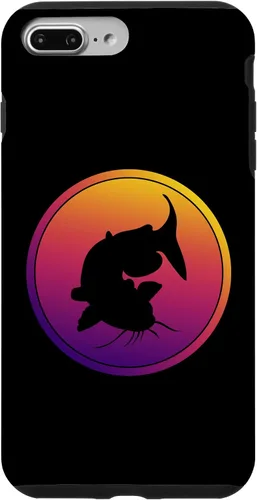 Vista 9 de iPhone 15 Synthwave Fishing Retrowave Catfish Fisherman Case