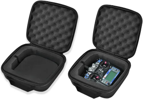 Vista 2 de Shanrya Controlador RC, adecuado para la mayoría de los aviones RC transmisor RC Caso protector para controlador AT9/X9D/WFLY 9