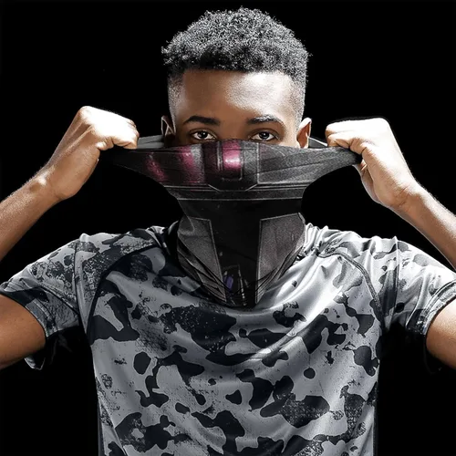 Vista 2 de Seamless Face Mask Scarf Neck Gaiter Balaclava for Dust Outdoor Festivals