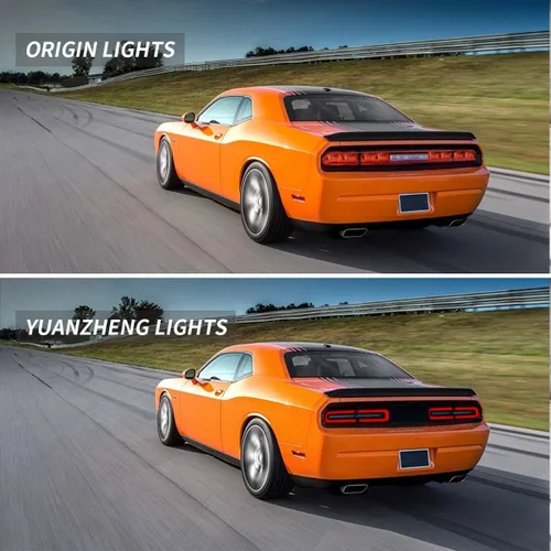 Vista 4 de VLAND - Luces traseras LED completas para Dodge Challenger Coupé 3ª generación 2008 2009 2010 2011 2012 2013 2014, con montaje de lámparas traseras