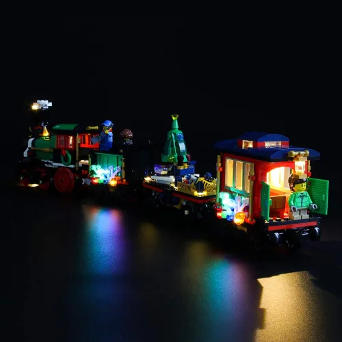 Vista 3 de LIGHTAILING Juego de luces para el modelo de bloques de construcción (Creator Expert Winter Holiday Train) – Kit de luz LED compatible con Lego