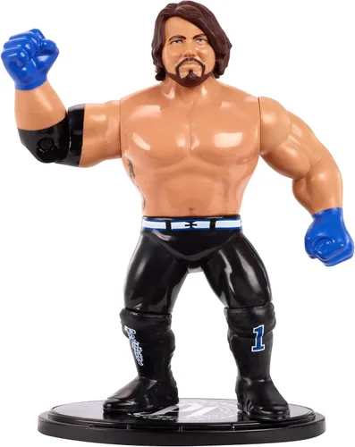 Vista 2 de WWE AJ Styles Retro App Figura de acción