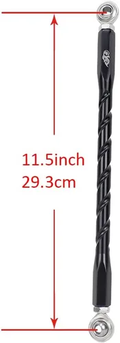 Vista 4 de POWER JAMES Broca de perforación ajustable negra de 11.5 a 12.5 pulgadas, varilla de varillaje de cambio de cambio, compatible con Harley Davidson